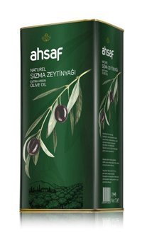 Ahsaf Naturel Teneke Sızma Zeytinyağı 5 lt