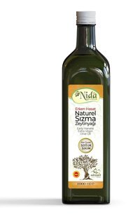 Nida Organik Cam Sızma Zeytinyağı 1 lt