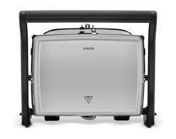 Karaca Gastro Grill Glass Premium 6 Dilim Yanmaz Yapışmaz Kaplama Çıkartılabilir Plaka Gri Izgara Tost Makinesi