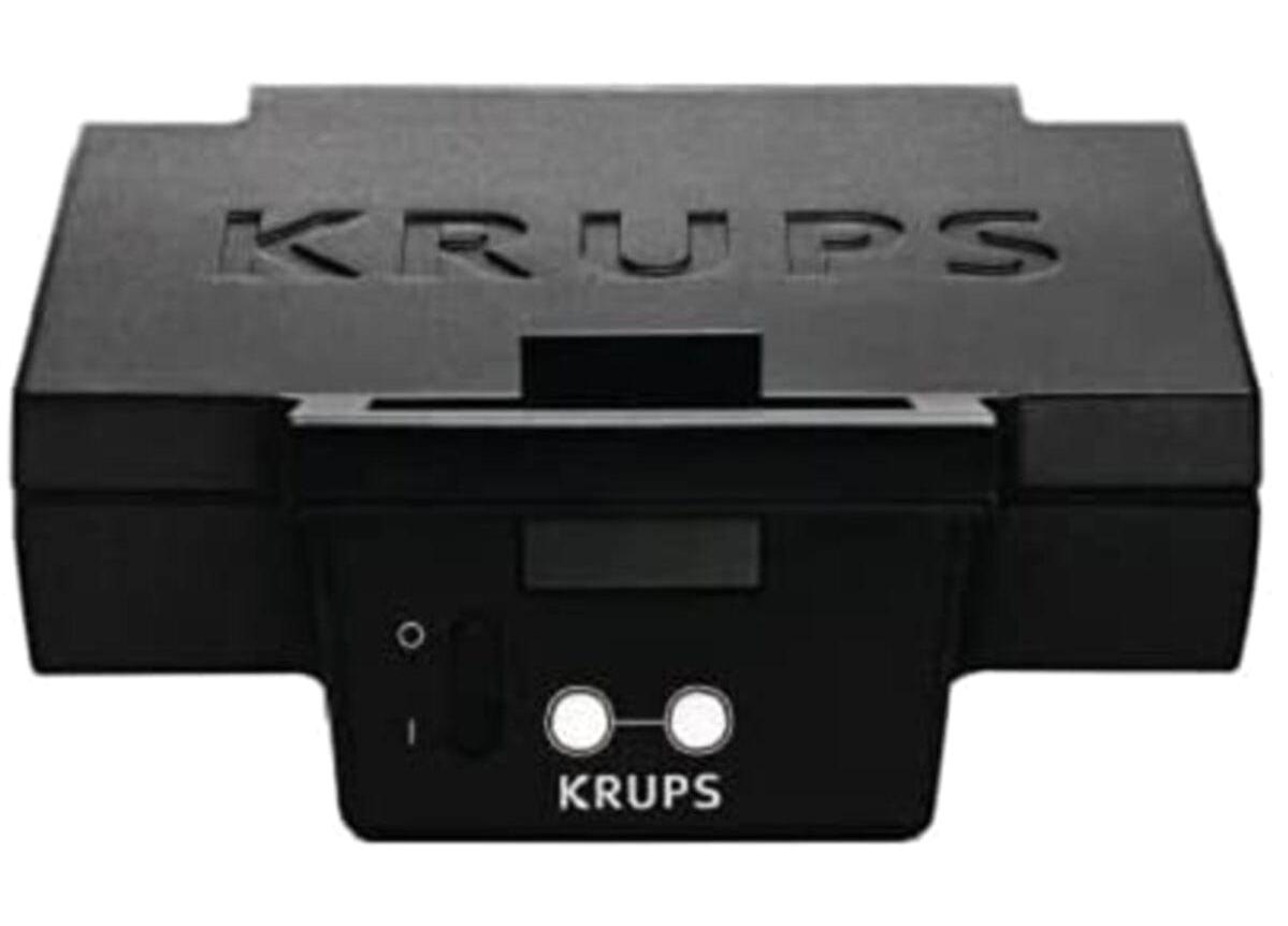 Krups Fdk 451 2 Dilim Granit Çıkartılabilir Plaka Kırmızı-Siyah Tost Makinesi