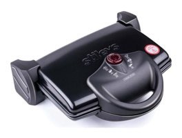 Stilevs Tm-030 6 Dilim Yanmaz Yapışmaz Kaplama Çıkartılabilir Plaka Siyah Izgara Tost Makinesi