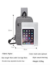 Wyanet Hespero Taşınabilir Bisiklet Crossbody Siyah Erkek Sırt Çantası