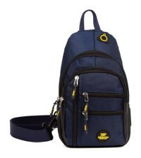 Newish Polo Body Bag Usb Çıkışlı Çapraz Lacivert Erkek Sırt Çantası