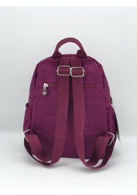Hakan Çanta Mega 252 Krinkıl Kumaş Bordo Bordo Kadın Sırt Çantası