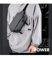 Wepower Premium Çapraz Askı Gri Erkek Sırt Çantası