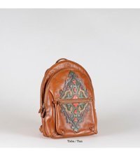 Gön Handmade Deri Lav Camel Kadın Sırt Çantası