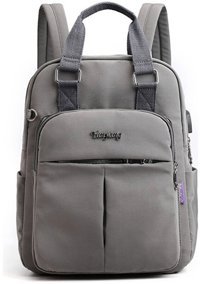 Forestbird Usb Şarj Portu Gri Kadın Sırt Çantası