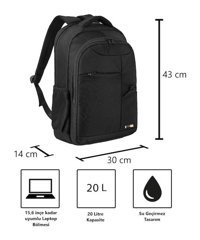 Vegmann Vgm030 Siyah 156 Inç Laptop Ve Siyah Erkek Sırt Çantası