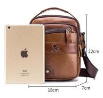 Sımıcg Deri Crossbody Siyah Erkek Sırt Çantası