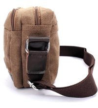Generic Vintage Kanvas Crossbody Klasik Siyah Erkek Sırt Çantası