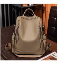 Worryfreeshopping İşe Gidip Gelme İş Bag8770 Haki Kadın Sırt Çantası