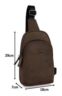 Kangaroo Kıngdom Hakiki Deri Crazy 8155Zf Vne Erkek Sırt Çantası