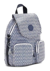 Kipling Firefly Up Urban Chevron Kı7452 Beyaz Mavi Kadın Sırt Çantası
