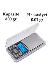 NcK Pocket scale Dijital Hassas Hazneli 200 gr Mutfak Tartısı