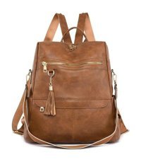 Worryfreeshopping Retro Pu Bag9963 Kahverengi Kadın Sırt Çantası