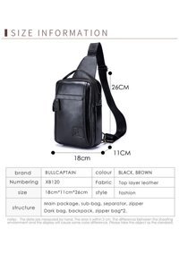 Bull Captan Günlük Crossbody Siyah Erkek Sırt Çantası