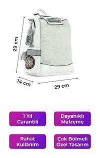 Kriste Bell Beyaz 26449 Kadın Sırt Çantası