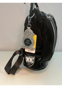 Aycan Shoes Siyah İthal Taşlı El Ve Ççs 001 Tek Ebat Kadın Sırt Çantası