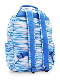 Generic Kıplıng Seoul Büyük Boy Desenli Dıluted Blue Kadın Sırt Çantası
