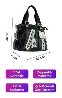 Kriste Bell Siyah 26452 Kadın Sırt Çantası