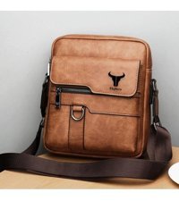 Generic Ekphero Suni Deri Vintage Crossbody Ofis İ Siyah Erkek Sırt Çantası