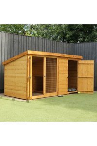Latanwood KPK33 Dış Mekan Ahşap Köpek Kulubesi