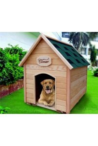 Oscar Çomar L Yalıtımlı Dış Mekan Ahşap Köpek Kulubesi