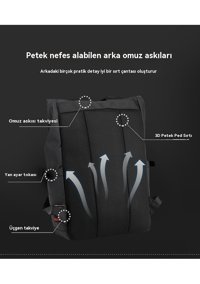 Eternal Luck Günlük Seyahat Siyah Erkek Sırt Çantası