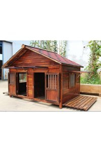 Latanwood KPK44 Dış Mekan Ahşap Köpek Kulubesi