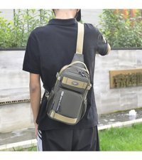 Haoshuai Hs170001 Çok Amaçlı Çapraz Siyah Erkek Sırt Çantası