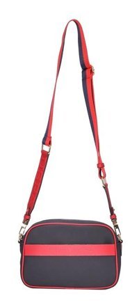 U.S. Polo Assn. Çapraz Lacivert Beyaz Kırmızı Us24281 Kadın Sırt Çantası