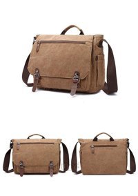 Zuolunduo Günlük Crossbody Kahverengi Erkek Sırt Çantası