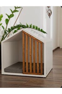 Aksöz Tasarım Ev İçi Ahşap Köpek Kulubesi