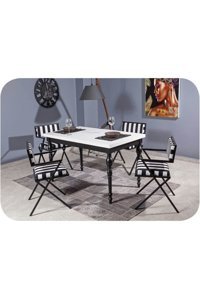 Altan Home Dikdörtgen Plastik 80x140 cm Beyaz Kamp Masası