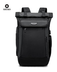 Ozuko 9066 Not Defteri Seyahat Siyah Erkek Sırt Çantası