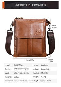 Bull Captan Crossbody Siyah Erkek Sırt Çantası