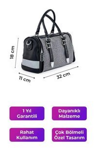 Kriste Bell Siyah 26461 Kadın Sırt Çantası