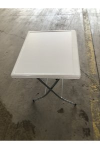 Hatice Kadıoğlu Katlanabilir Dikdörtgen Plastik 60x50 cm Beyaz Kamp Masası