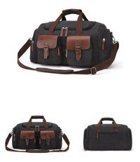 Zuolunduo Kanvas Crossbody Siyah Erkek Sırt Çantası