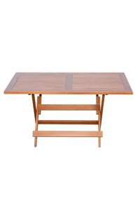 Bahçeci Katlanabilir Dikdörtgen Ahşap 80x120 cm Kahverengi Kamp Masası