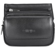 Generic Akademik Tarz Ht89566 Eğik Satchel Siyah Erkek Sırt Çantası
