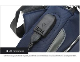 Eternal Luck Oxford Kumaş Crossbody Siyah Erkek Sırt Çantası