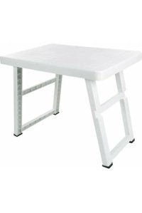Senin Dükkanın Katlanabilir Dikdörtgen Plastik 40x51 cm Beyaz Kamp Masası