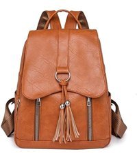Worryfreeshopping Yumuşak Deri Retro Bag7713 Sarı Kadın Sırt Çantası