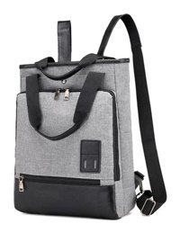 Generic Kanvas Çok Fonksiyonlu Minimalist Moda Retro Gri Erkek Sırt Çantası