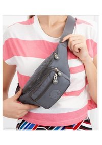 Newish Polo Krınkıl Su Geçirmez Kumaş Bel Gri Kadın Sırt Çantası