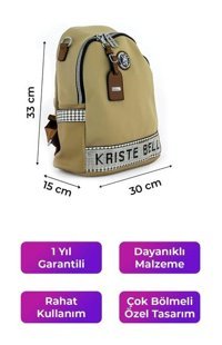 Kriste Bell Bej 26372 Kadın Sırt Çantası