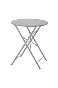 Ikea Katlanabilir Yuvarlak Metal 65 cm Gri Kamp Masası
