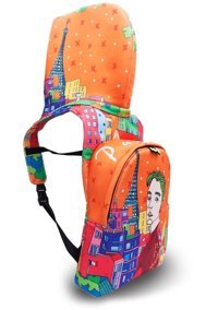 Kipling Morikukko Parıs Desenli Çok Renkli Kadın Sırt Çantası