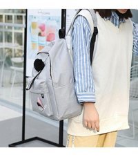 Generic Moda Rahat Yumuşak Oxford Kumaş Kolej Gri Kadın Sırt Çantası
